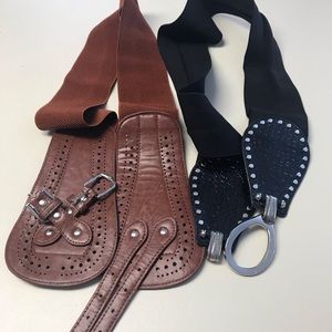 Stretch waist/sinch belt